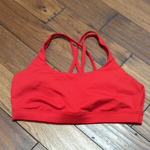 Lululemon Red Strappy Sports Bra